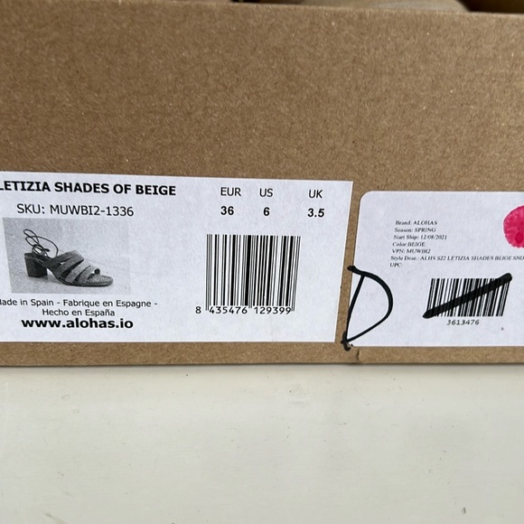 Alohas suede heeled sandals Letizia size 36 - Picture 5 of 5